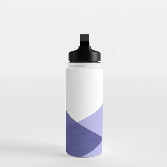 Geometrics - very peri & sage Water Bottle Gallery Image 3