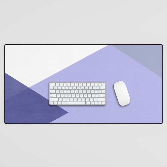 Geometrics - very peri & sage Desk Mat Gallery Image 1