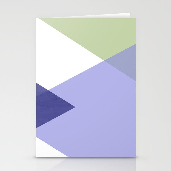 Geometrics - very peri & sage Stationery Card Gallery Image 2