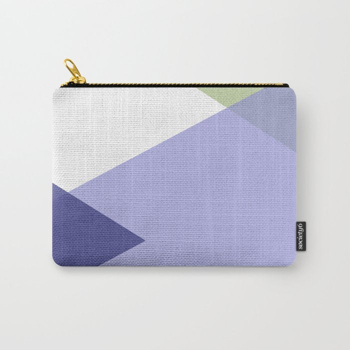Geometrics - very peri & sage Carry All Pouch Gallery Image 1