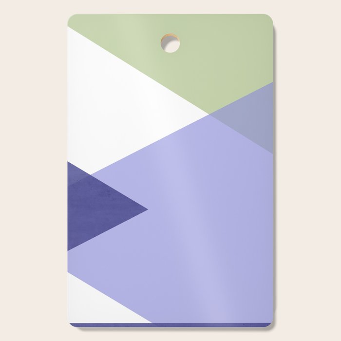 Geometrics - very peri & sage Cutting Board Gallery Image 1