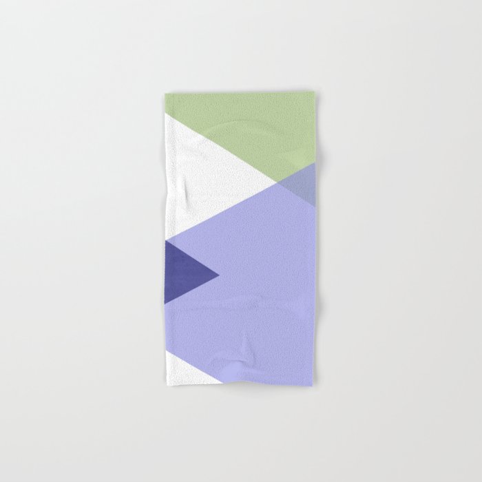 Geometrics - very peri & sage Bath Towel Gallery Image 1