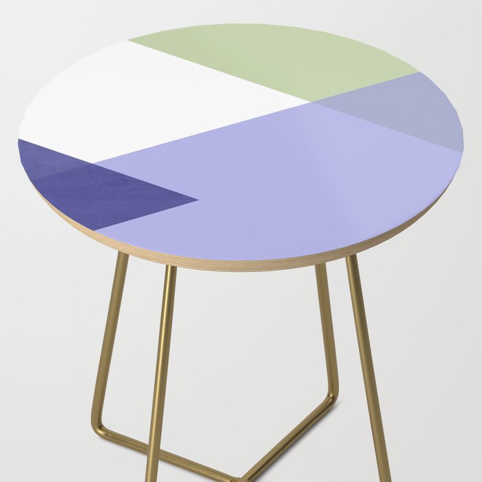 Geometrics - very peri & sage Side Table Gallery Image 2