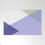 Geometrics - very peri & sage Welcome Mat Gallery Image 1