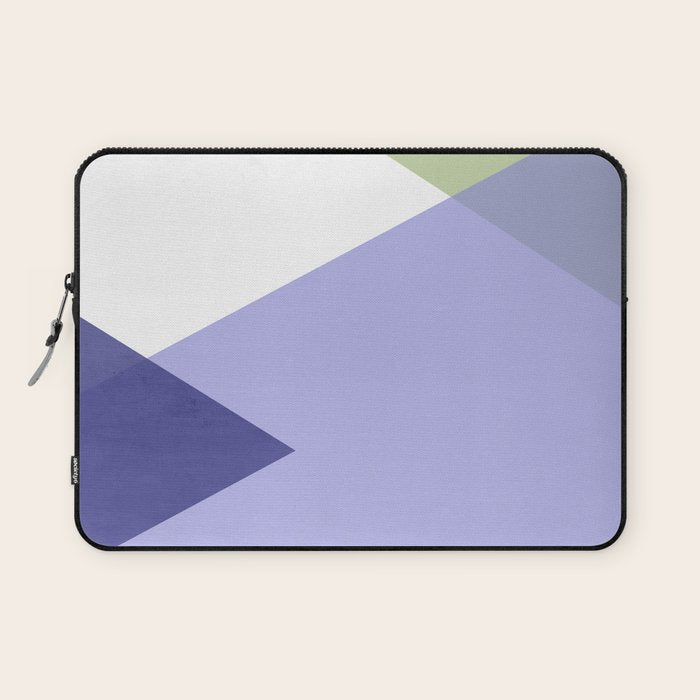 Geometrics - very peri & sage Laptop Sleeve Gallery Image 1