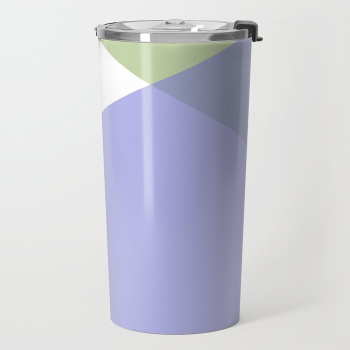 Geometrics - very peri & sage Travel Mug Gallery Image 2