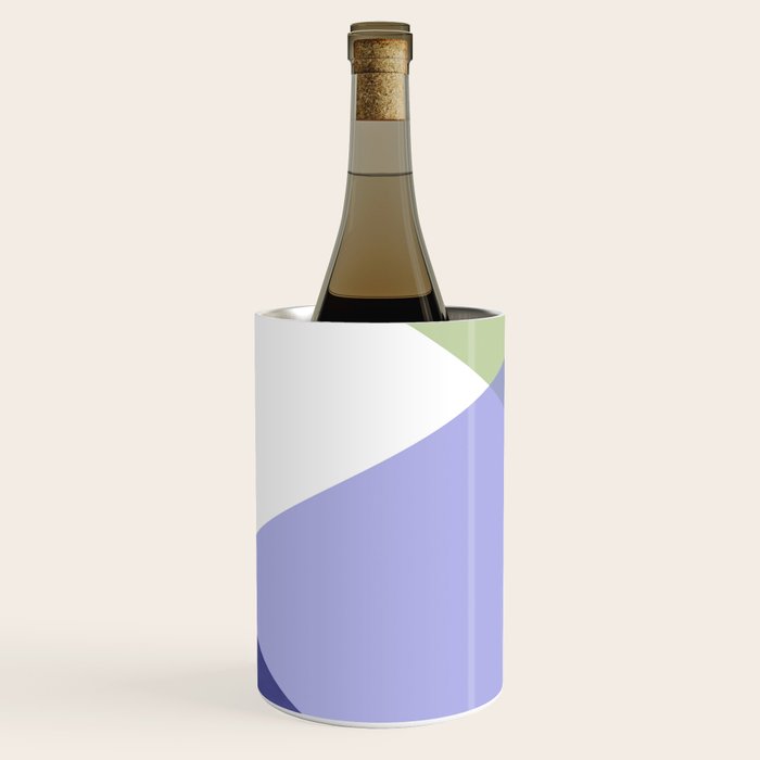 Geometrics - very peri & sage Wine Chiller Gallery Image 1