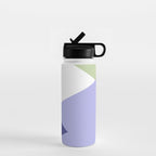 Geometrics - very peri & sage Water Bottle Gallery Image 1