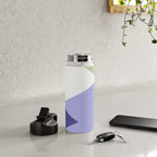 Geometrics - very peri & sage Water Bottle Gallery Image 4