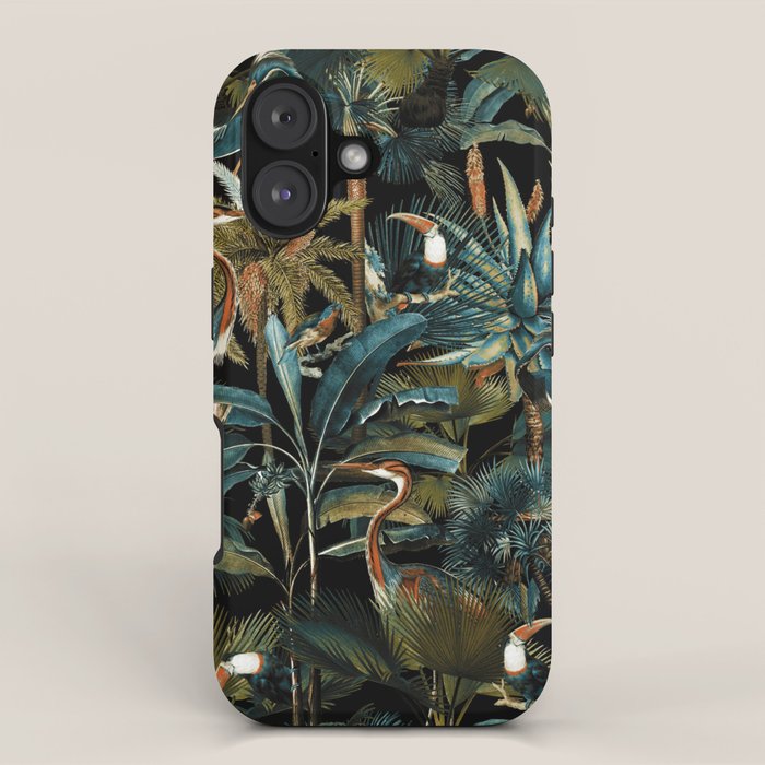 Jungle and Birds iPhone Case Gallery Image 1