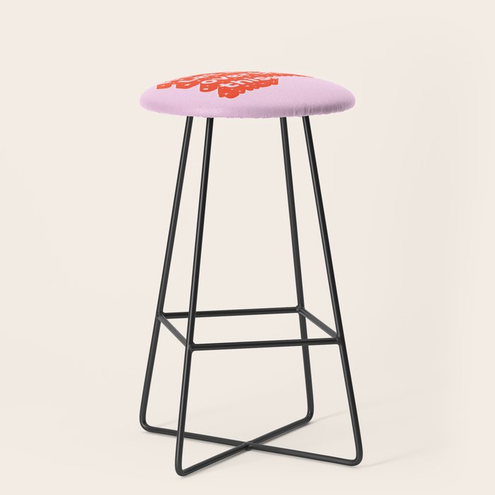 Let Me Overthink This - Anxiety Typography Stool Gallery Image 1