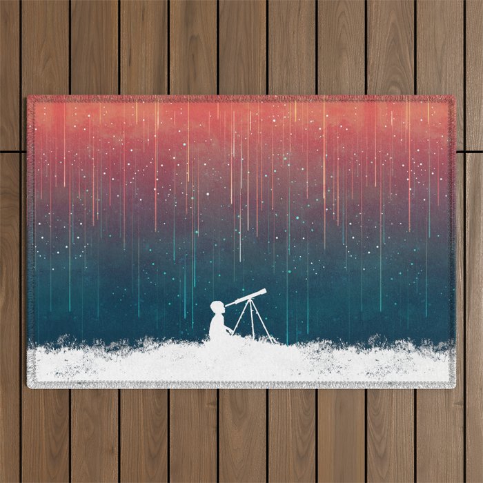Meteor Rain (light version) Outdoor Rug Gallery Image 1
