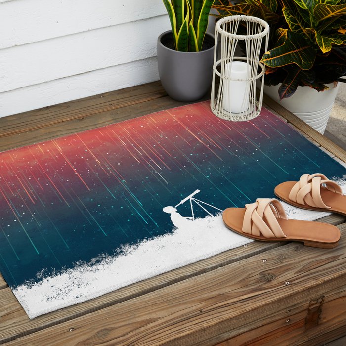 Meteor Rain (light version) Outdoor Rug Gallery Image 2