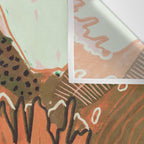 Magic Wildflowers / Orange Wall Tapestry Gallery Image 3