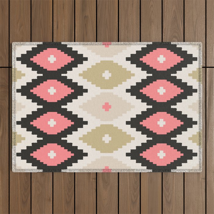 Southwest Geometric Shapes Outdoor Rug Gallery Image 1