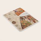 Gustav Klimt Style Cat with Geometric Patterns Notebook Gallery Image 3