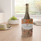 Gustav Klimt Style Cat with Geometric Patterns Wine Chiller Gallery Image 4