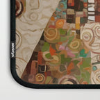 Gustav Klimt Style Cat with Geometric Patterns Laptop Sleeve Gallery Image 3