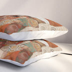 Gustav Klimt Style Cat with Geometric Patterns Pillow Sham Gallery Image 3