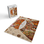 Gustav Klimt Style Cat with Geometric Patterns Jigsaw Puzzle Gallery Image 2