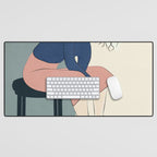 Serene Blue Desk Mat Gallery Image 1