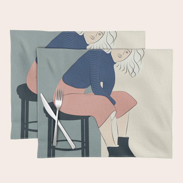 Serene Blue Placemat Gallery Image 1