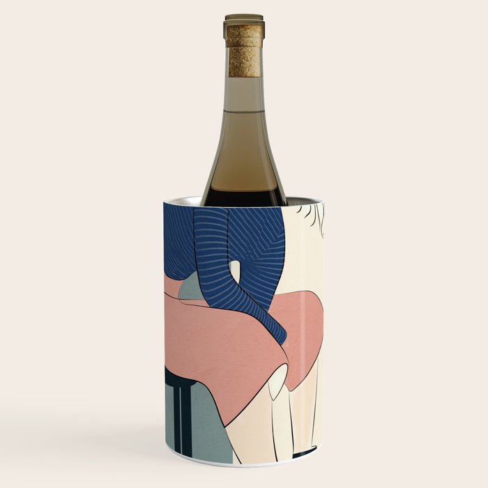 Serene Blue Wine Chiller Gallery Image 1