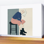 Serene Blue Wall Mural Gallery Image 2
