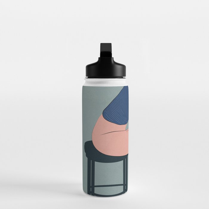 Serene Blue Water Bottle Gallery Image 3