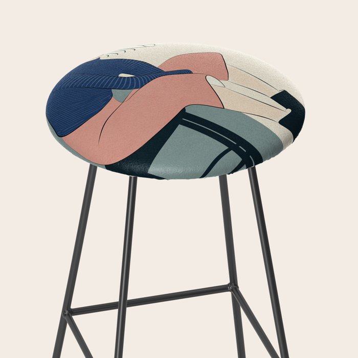 Serene Blue Stool Gallery Image 2