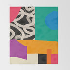 Mid Century Collage | PATTERN 07: The Retro Edition Throw Blanket Gallery Image 2