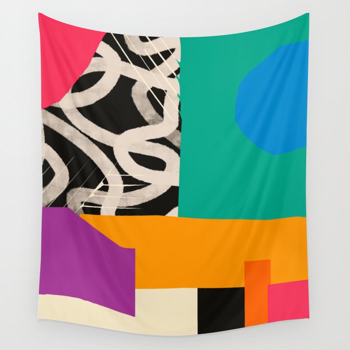 Mid Century Collage | PATTERN 07: The Retro Edition Wall Tapestry Gallery Image 4