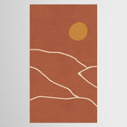 Minimal Abstract Art Landscape 2 Tablecloth Gallery Image 2