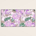 Lovely lilac exotic flowers L Desk Mat Gallery Image 3