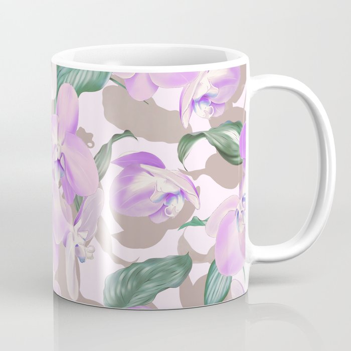 Lovely lilac exotic flowers L Coffee Mug Gallery Image 1