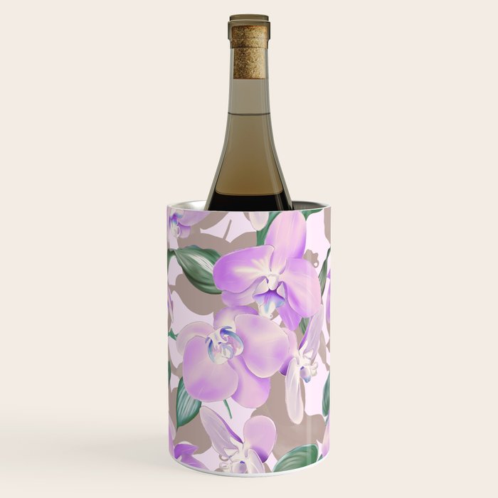 Lovely lilac exotic flowers L Wine Chiller Gallery Image 1
