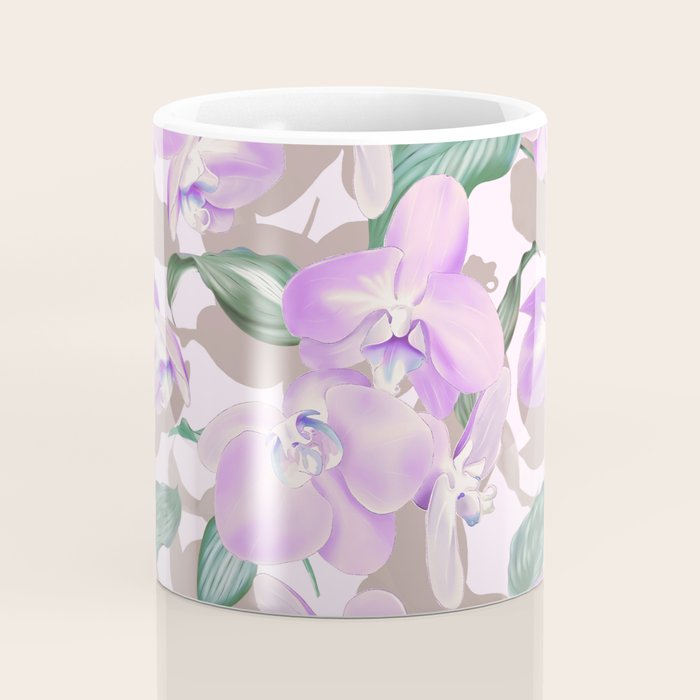 Lovely lilac exotic flowers L Coffee Mug Gallery Image 4