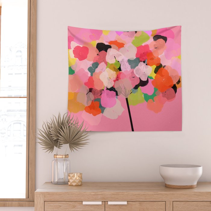 hydrangea 12 Wall Tapestry Gallery Image 2