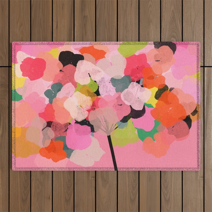 hydrangea 12 Outdoor Rug Gallery Image 1