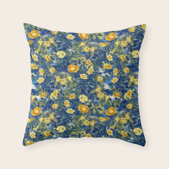 Vincent van Gogh Style Pattern Design Throw Pillow Gallery Image 6