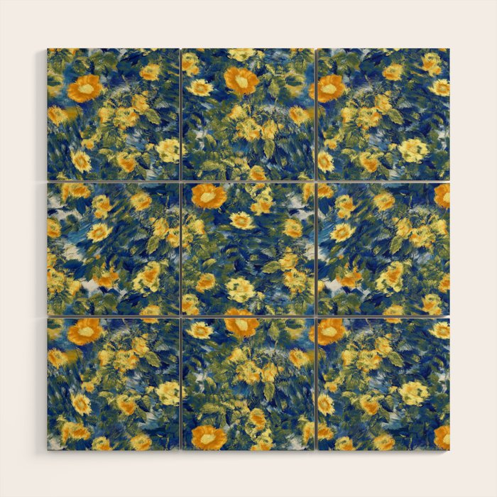Vincent van Gogh Style Pattern Design Wood Wall Art Gallery Image 1