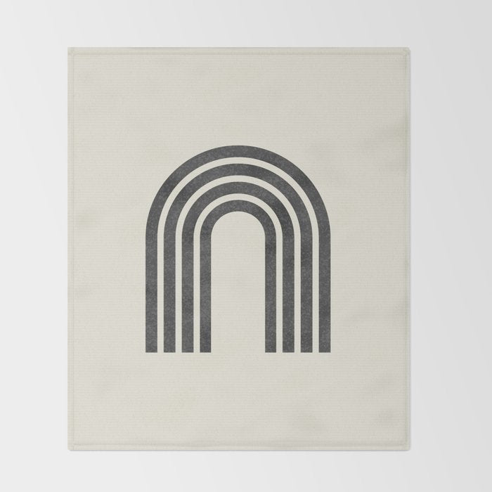 Woodblock arch Throw Blanket Gallery Image 2