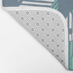 bonjour ma vie; City life collection blue teal Bath Mat Gallery Image 2