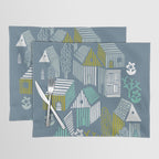 bonjour ma vie; City life collection blue teal Placemat Gallery Image 1