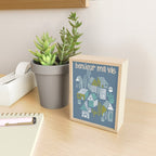 bonjour ma vie; City life collection blue teal Mini Art Print Gallery Image 2