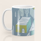 bonjour ma vie; City life collection blue teal Coffee Mug Gallery Image 3
