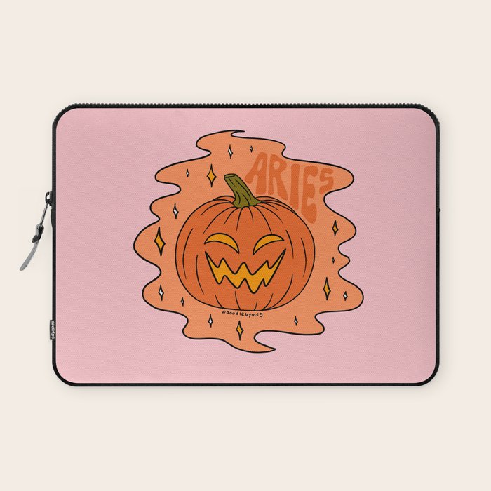 Aries Jack O Lantern Laptop Sleeve Gallery Image 1