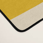 Mid Century Modern Abstract Retro Piquet Minimalist Pattern in Warm Mustard Yellow Desk Mat Gallery Image 4
