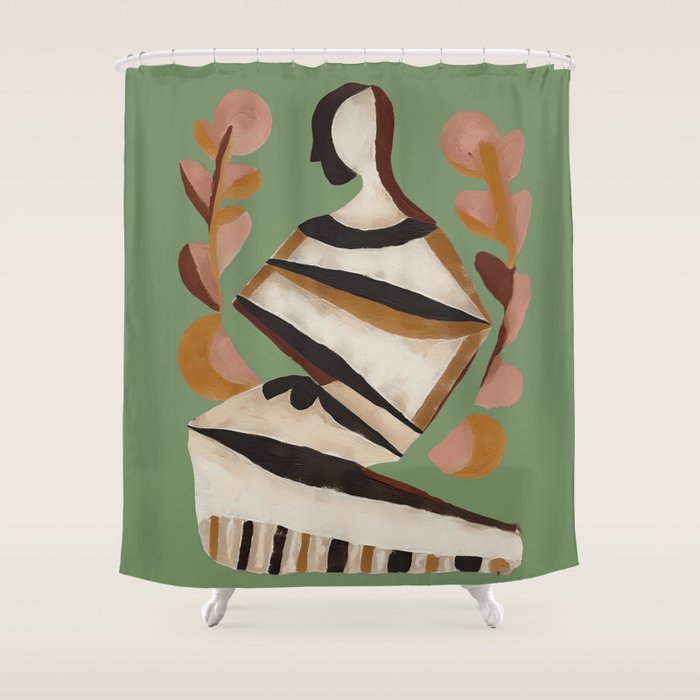 To Sit with the Sun Shower Curtain Gallery Image 1