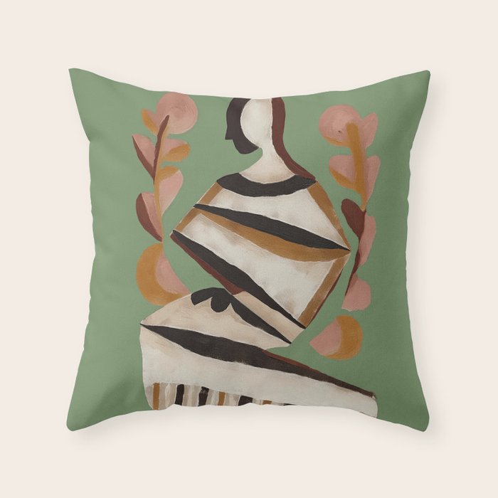To Sit with the Sun Throw Pillow Gallery Image 6